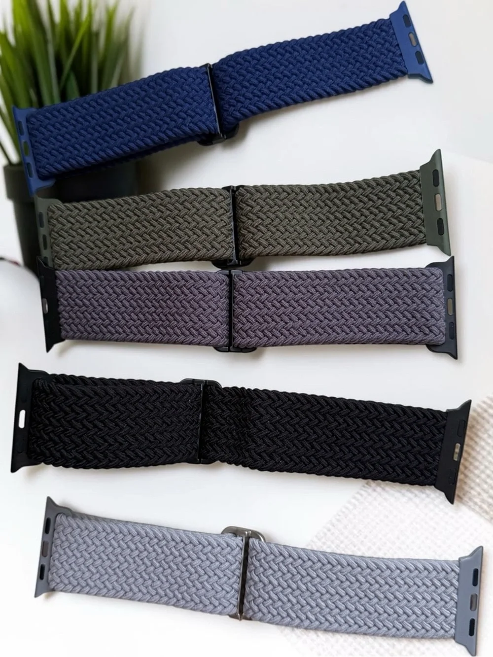 Braided Elastic Watch Bands - Multiple Colors